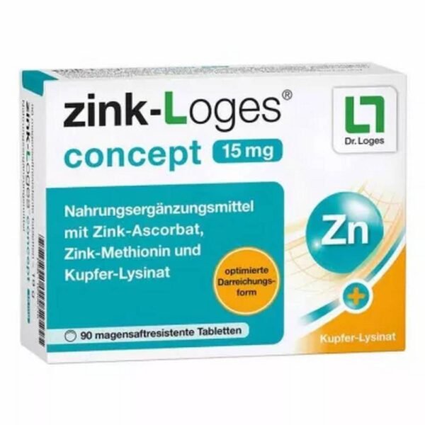 ZINK-LOGES concept 15 mg, 90 pcs