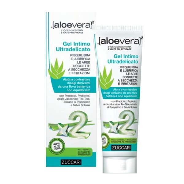 ZUCCARI Srl,Zuccari Aloevera2 Ultra-delicate Soothing Intimate Gel 80 Ml,Zuccari Aloevera2 Gel Intimo Ultradelicato Lenitivo 80 Ml