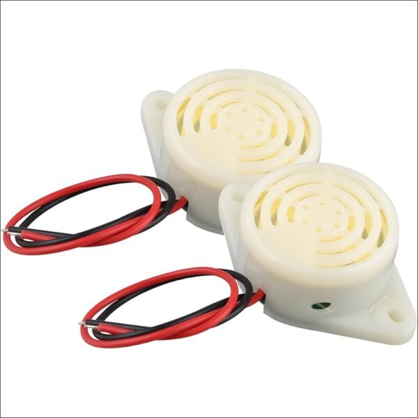 Futheda 2pcs SFM-27 DC 3-24V 12mA Industrial Intermittent Sound Electronic Buzzer
