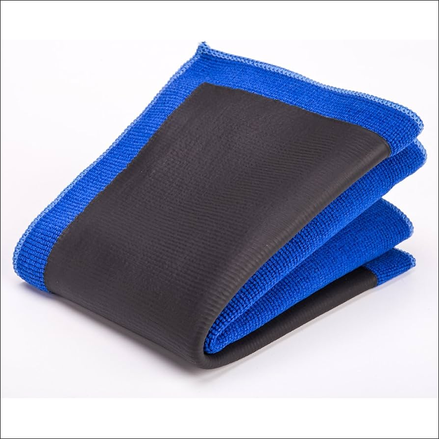 FMS Clay Tuch Mikrofasertücher 30 x 30 cm 1 FMS Clay Tuch Mikrofasertücher 30 x 30 cm Spezial Reinigungstuch zur Lackpflege, Lackreinigung, Autopflege, Alternative zu jeder Lackknete, wiederverwendbar (30 * 30cm-Blau)