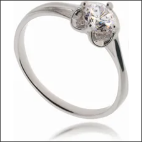 8 Silver ring with cubic zirconia 925 gr. 1.41 (16);8 Anillo de plata con circonitas cúbicas de 925 gr. 1.41 (16)