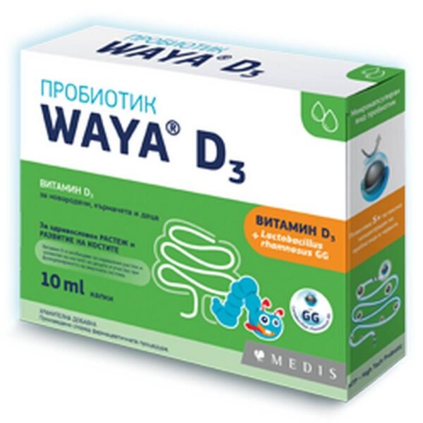 Dysbacteriosis -MEDIS WAYA D3 probiotic drops,