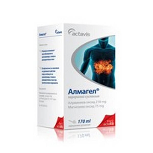 Gastritis and heartburn -ACTAVIS OTC Almagel oral suspension,