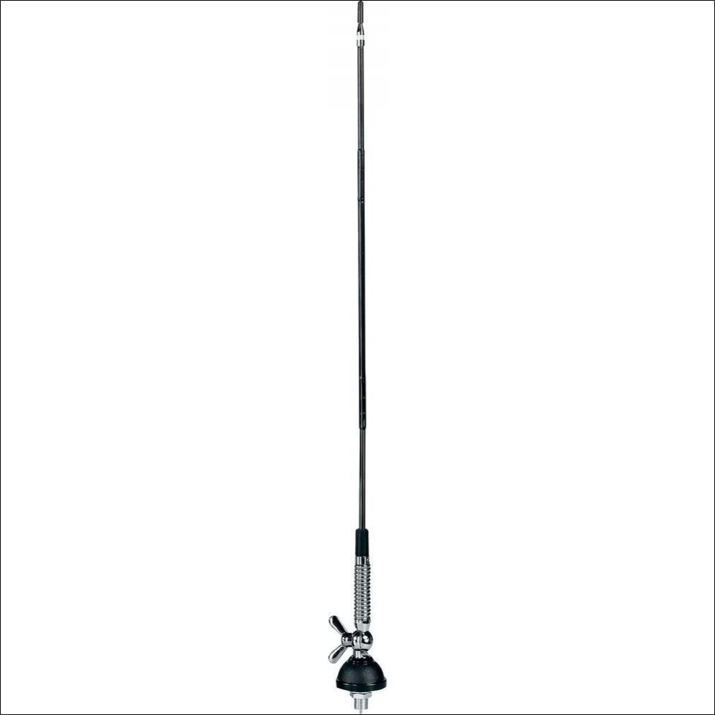 Albrecht T-27 67110, BNC-Glasfaser-Flexantenne 1 Albrecht T-27 67110, BNC-Glasfaser-Flexantenne für CB-Handfunkgeräte, Frequenz 27 MHz, Maximale Reichweite 100 W, Länge 60 cm