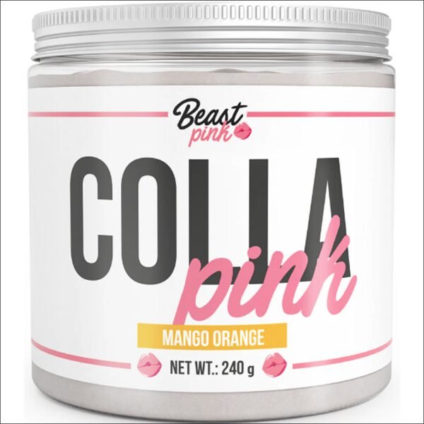 Contains hydrolyzed collagen for enhanced absorption and efficacy-BeastPink Colla Pink 240 g mango-orange