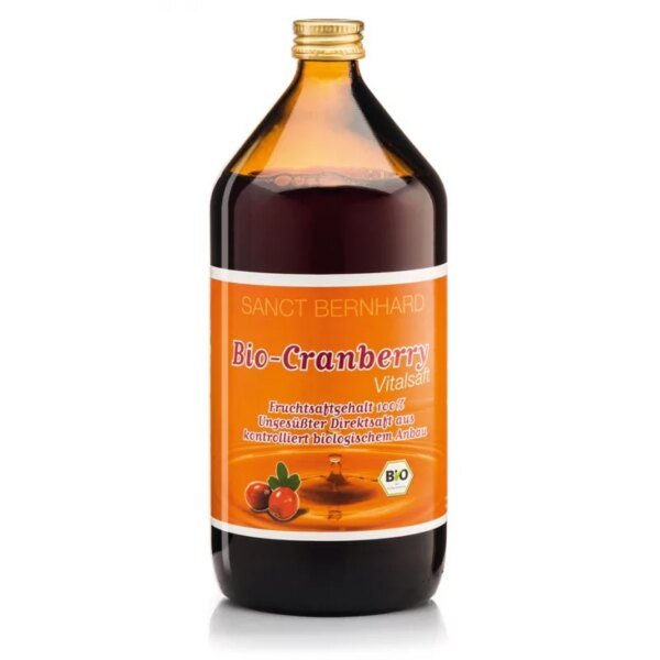 Rich in antioxidants, vitamins, and nutrients-BIO Cranberry juice 1000 ml