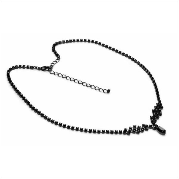 Black Necklace Choker Necklace Black Prom;Collar Negro Gargantilla Collar Baile de Graduación Negro