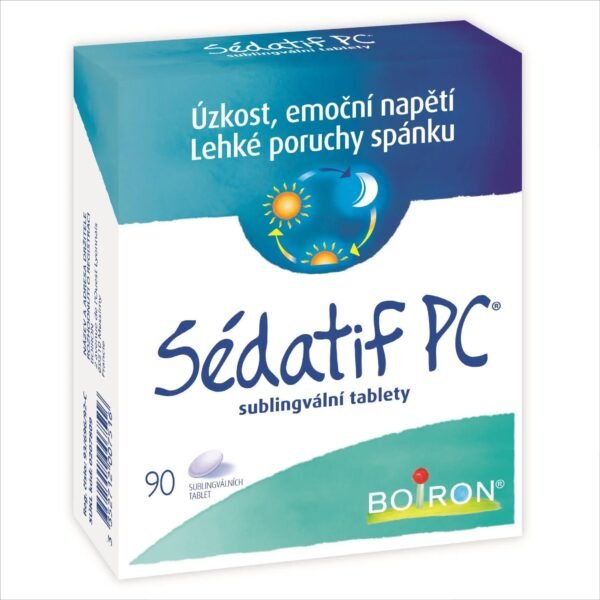 Natural, homeopathic formula for stress and anxiety relief-SÉDATIF PC ORM SLG TBL NOB 90