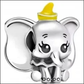 Charms Disney elephant Dumbo Silver 925;Dijes Disney elefante Dumbo Plata 925