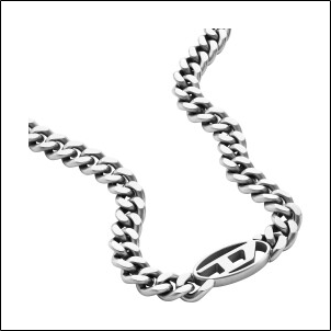 Diesel Chain (DX1433040) silver;Cadena Diesel (DX1433040) plata