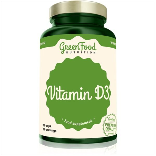 Vitamin D3 (Vegan Formula) - Greenfood Nutrition Vitamin D3 Vegan Caps 60 Capsules