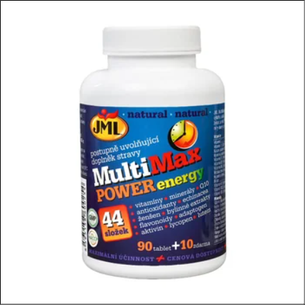 Multivitamin Formula - JML Multimax Power Energy New 90+10 Tablets