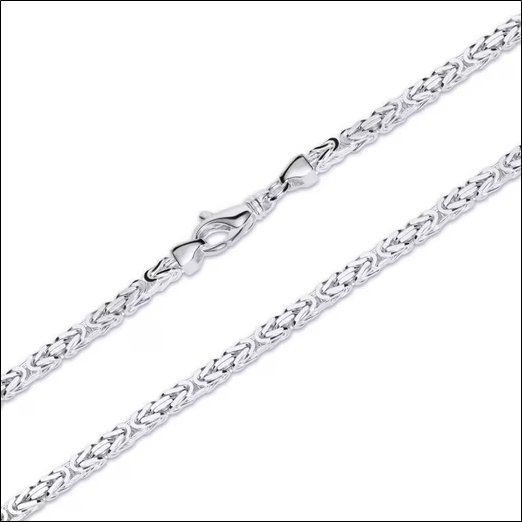 King's chain 925 silver chain: King's chain silver 3.5mm wide;Chaîne King's chain argent 925 chaîne: King's chain argent 3,5 mm de large