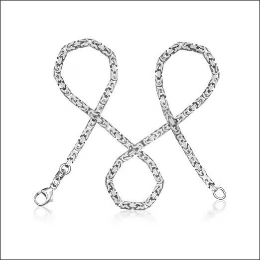 King's chain necklace without pendant ROYAL;Collier chaîne du roi sans pendentif ROYAL