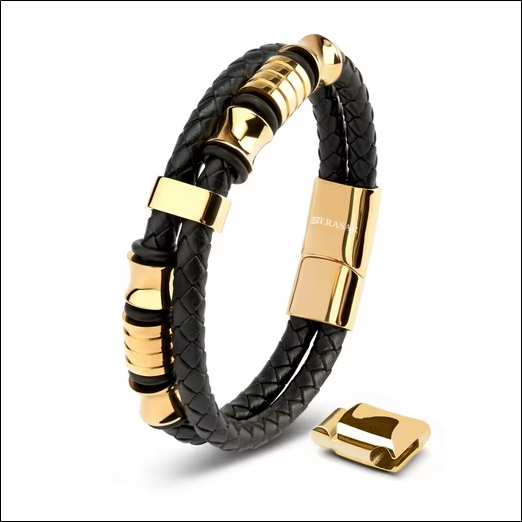 Leather bracelet Leather men's bracelet "Spirit";Bracelet en cuir Bracelet en cuir pour homme "Spirit"