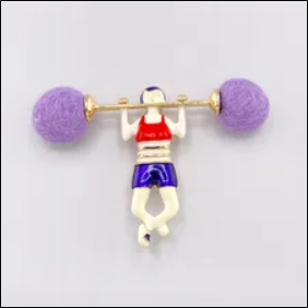 Maravillas Brooch With Enamel;Broche Maravillas Con Esmalte