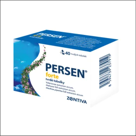 Contains natural extracts of valerian root, lemon balm, and peppermint-PERSEN FORTE POR CPS DUR 40