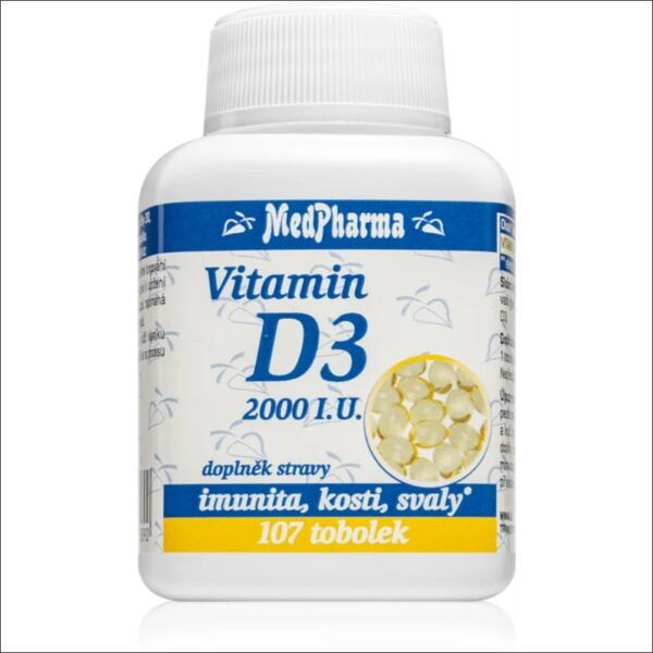 Vitamin D3 (2000 IU) - MedPharma Vitamin D3 2000 IU 107 Capsules