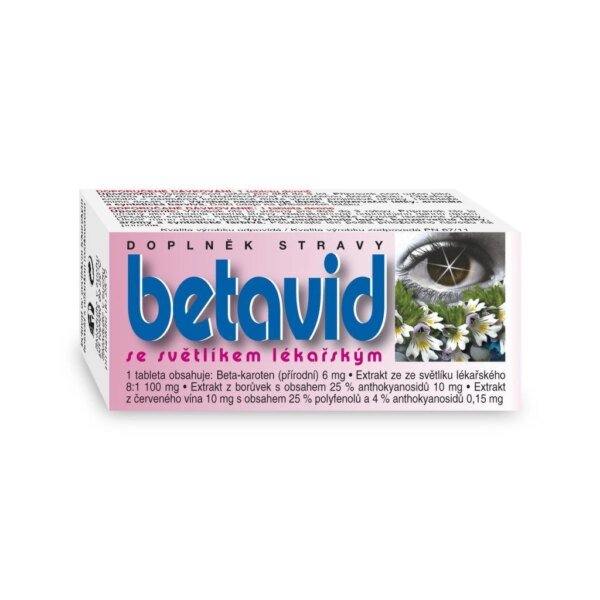 Contains clematis extract for immune support-Betavid with clematis 60 tablets