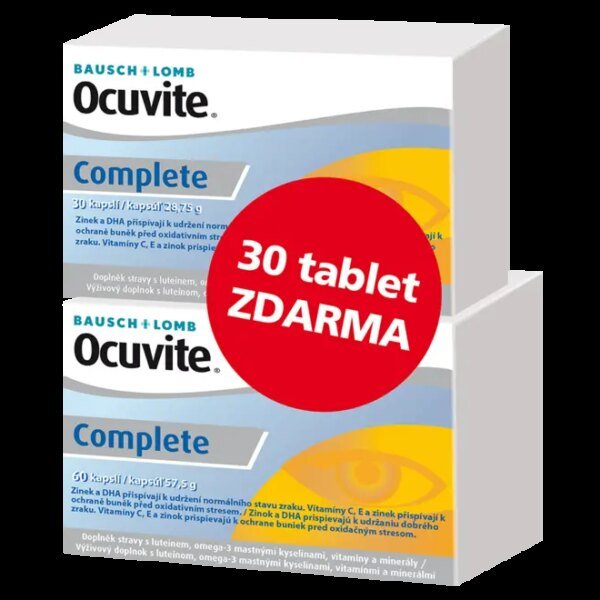 Rich in lutein and zeaxanthin for macular support-Ocuvite Complete 90 capsules