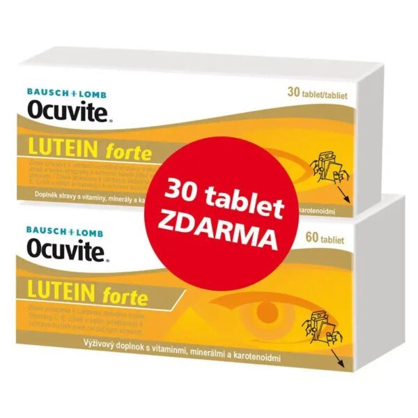 Contains lutein and zeaxanthin for macular support-Ocuvite Lutein Forte 90 tablets
