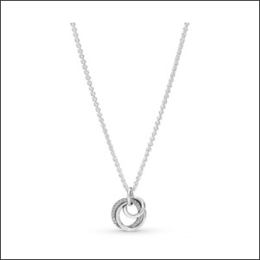 Pandora Family Always Encircled Pendant Necklace (391455C01);Collier Pendentif Toujours encerclé de la famille Pandora (391455C01);