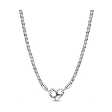 Pandora Moments Studded Chain Necklace;Collier Chaîne Clouté Pandora Moments