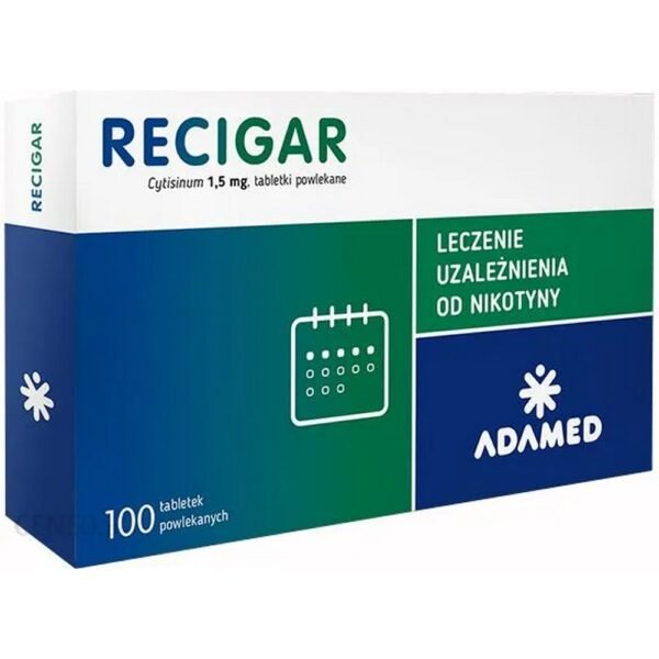 cytisine smoking cessation-Recigar 1,5mg 100, quit smoking tablets-Recigar 1,5mg 100, nicotine craving reduction-Recigar 1,5mg 100, withdrawal symptom relief-Recigar 1,5mg 100