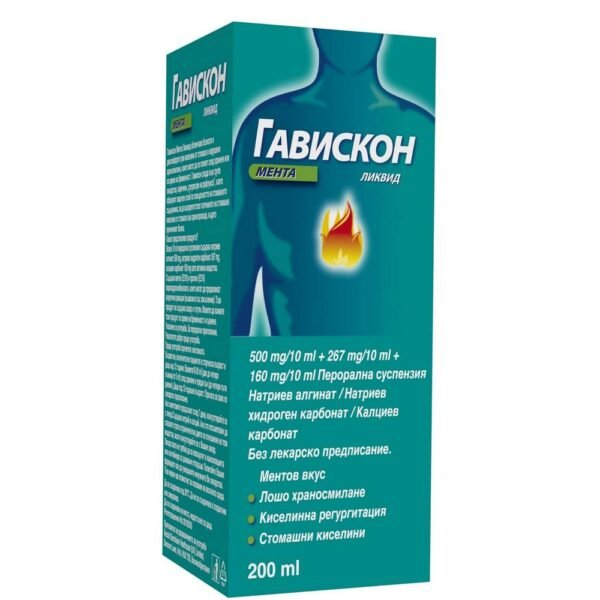 Gastritis and heartburn -RECKIT Gaviscon Cool Mint Liquid,