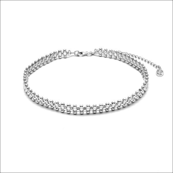 Silver ball choker;Gargantilla de bola de plata