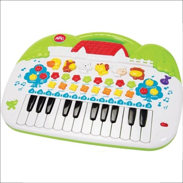 The cheerful, colourful animal keyboard offers extensive play and musical possibilities.