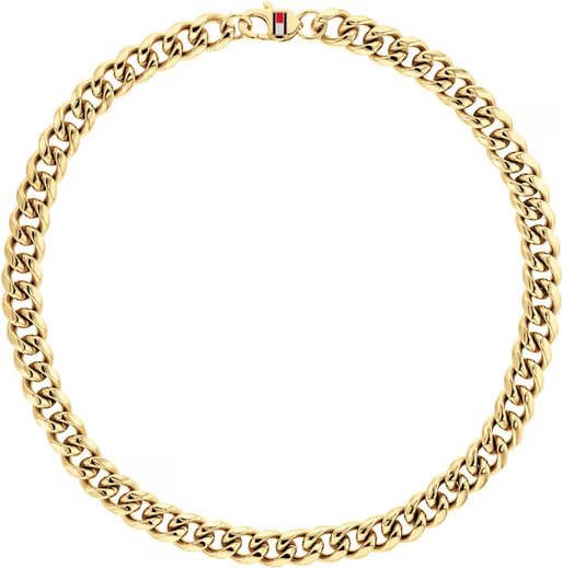 Stainless steel chain necklace made of stainless steel, in black;Collier chaîne en acier inoxydable en acier inoxydable, en noir