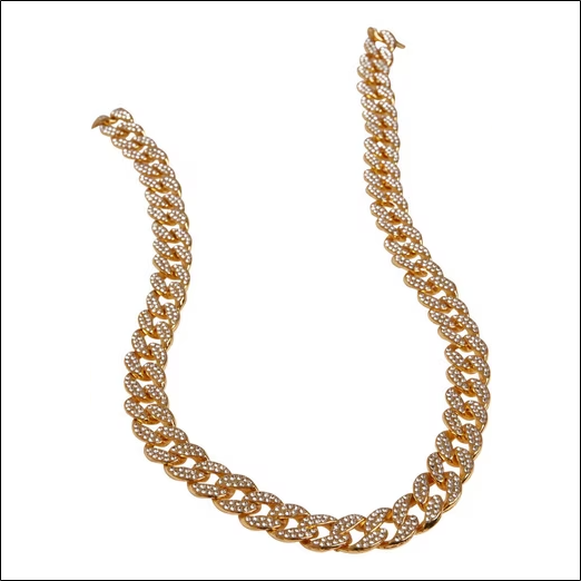 Stainless steel chain Urban Classics Unisex Heavy Necklace With Stones;Chaîne en acier Inoxydable Urban Classics Collier Lourd Unisexe Avec Pierres