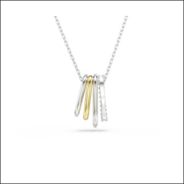 Swarovski Hyperbola Pendant Mixed Cuts Mixed Metal Finish (5696626);Pendentif Hyperbole Swarovski Coupes Mixtes Finition Métal Mixte (5696626)