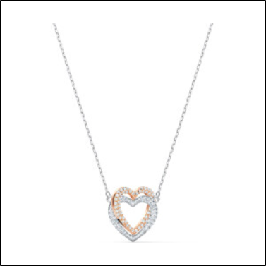 Swarovski Infinity Double Heart Necklace (5518868);Collier Swarovski Infinity Double Cœur (5518868)