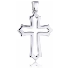 Valerio Cross Smooth Polished Gloss Silver 925 Kks0017;Valerio Cross Pulido Liso Plata Brillante 925 Kks0017