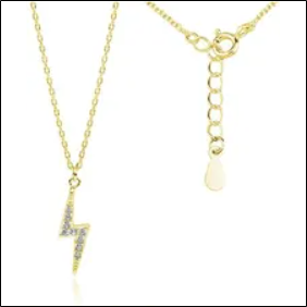 Valerio Lightning Necklace Zircons (Z1702N G);Collar Valerio Lightning Circonitas (Z1702N G)