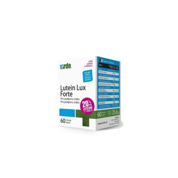 Contains lutein and zeaxanthin for macular protection-Virde Lutein Lux 60 capsules