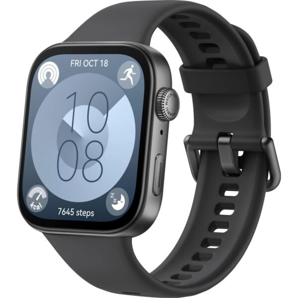 Smartwatch with square 1.82" AMOLED display (480 × 408 px, 60 Hz, up to 1,500 nits, Always-On)
