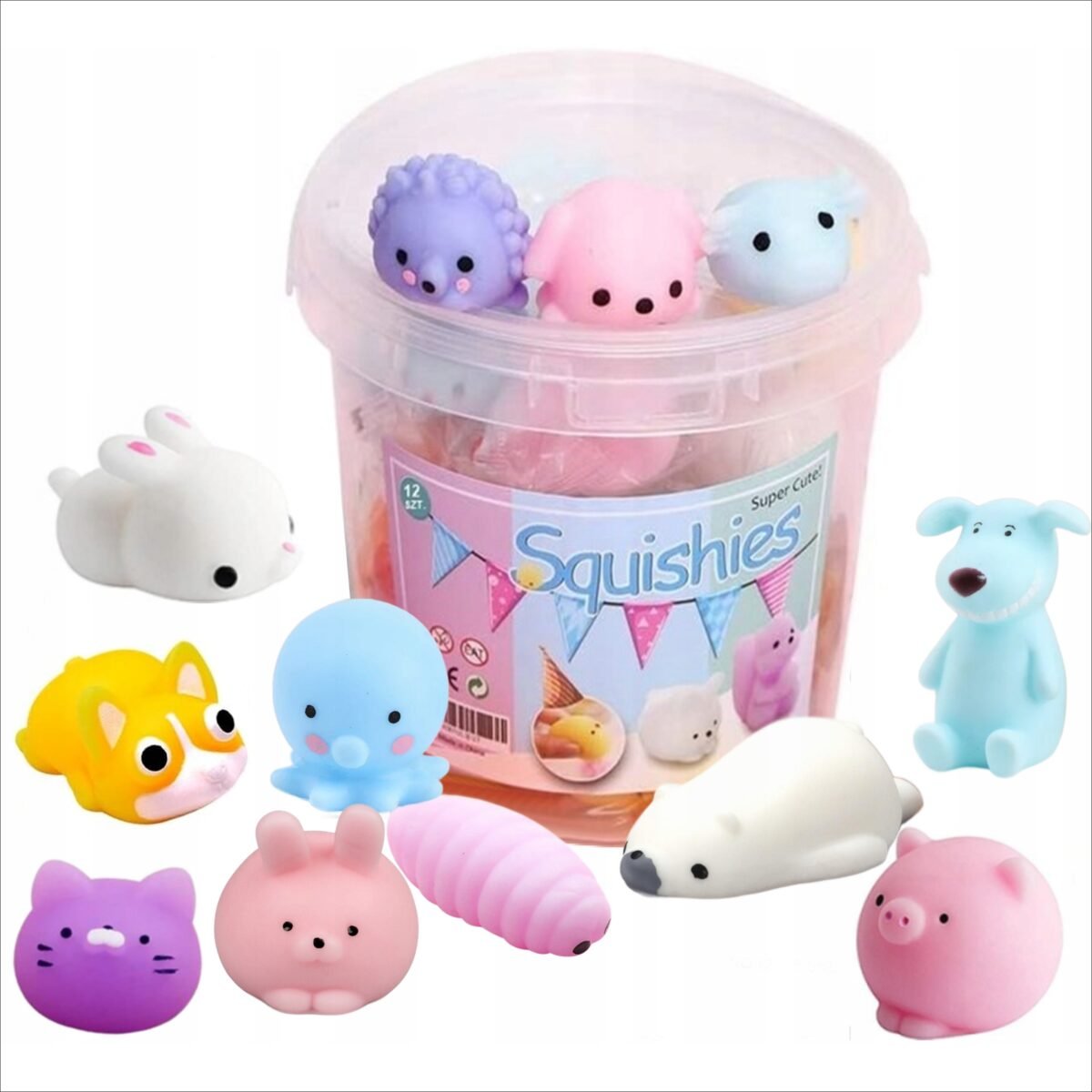 Each piece is packed in a foil bag, which is additionally placed in a bucket.