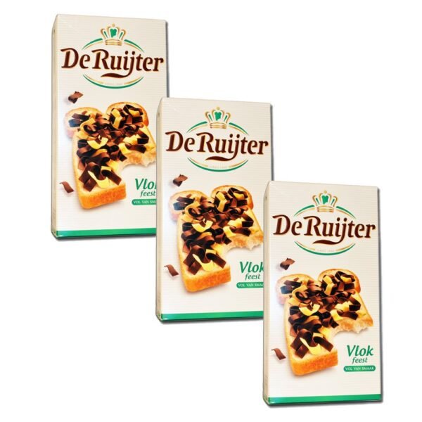 3 x De Ruijter Vlok feest – chocolate flakes mixed – 300 g
