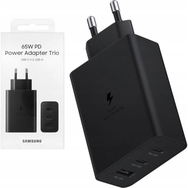 Samsung network charger 2x USB type C / USB PPS, Power Delivery PD 65W, QC 3.0, AFC, FCP