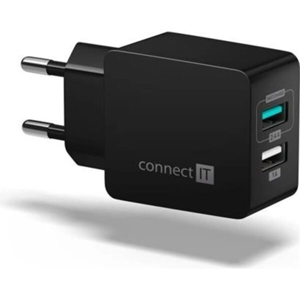 The compact Connect IT Fast Charge is perfect for home, school and work. It is light and small, so you can take it with you everywhere.