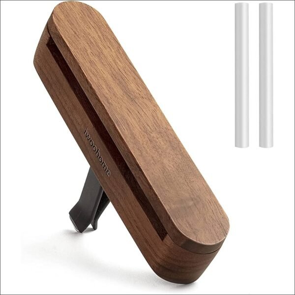 Car Air Freshener - High-Quality Walnut Wood - Car Fragrance Wood for More Driving Fun and Driving Pleasure - Car Perfume - Car Accessories Interior - Car Vent Diffuser 1 Piece