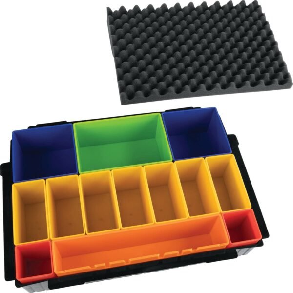 Makita P-83652 Box Insert Set 14 Pieces 13 Coloured Boxes and Lid Pads 70mm High Fits MAKPAC System Case