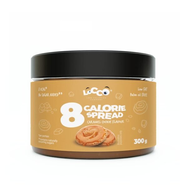 8 Calories Spread Caramel Cooki Flavour Only 8 Calories Per Serving Low Fat Cream No Added Sugar No Palm Oil Keto Diet Vegetarian Smooth Paste Sweet Snack 300 g