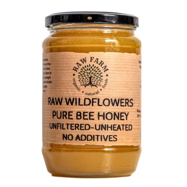 900 g Raw Crystallized Unfiltered Wildflower Honey