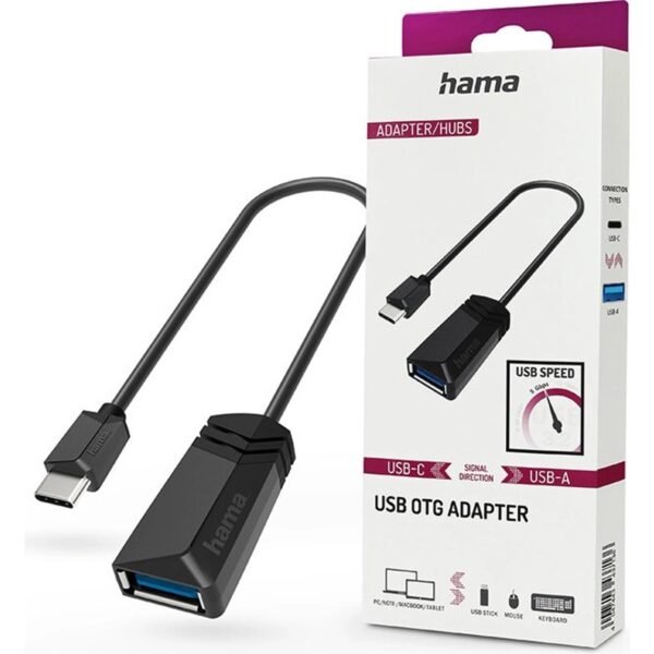 This Hama USB-C to USB adapter is a great way to connect your USB-C laptop or tablet to a variety of USB devices.