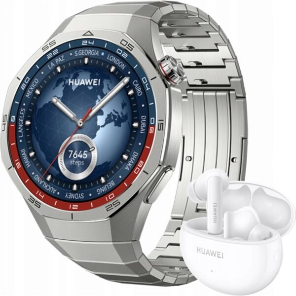 Smartwatch with 1.43" AMOLED display (466 × 466 px, Always-on)