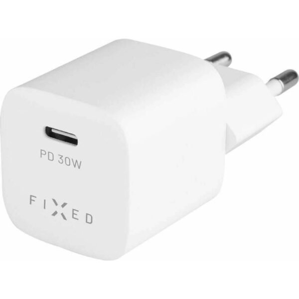 The new generation FIXED mains charger with a power of 30W and a USB-C input will ensure a quick and safe energy replenishment in your modern smartphone, tablet or smaller laptop.